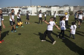 Durante o treino desta tarde no CT Joaquim Grava, no Parque Ecolgico do Tiete. O prximo jogo da equipe ser domingo, dia 01/09, contra o Flamengo, no estdio do Pacaembu, jogo vlido pela 17 rodada do Campeonato Brasileiro de 2013