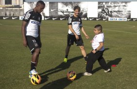 Durante o treino desta tarde no CT Joaquim Grava, no Parque Ecolgico do Tiete. O prximo jogo da equipe ser domingo, dia 01/09, contra o Flamengo, no estdio do Pacaembu, jogo vlido pela 17 rodada do Campeonato Brasileiro de 2013