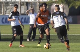 Durante o treino desta tarde no CT Joaquim Grava, no Parque Ecolgico do Tiete. O prximo jogo da equipe ser domingo, dia 01/09, contra o Flamengo, no estdio do Pacaembu, jogo vlido pela 17 rodada do Campeonato Brasileiro de 2013