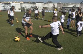 Durante o treino desta tarde no CT Joaquim Grava, no Parque Ecolgico do Tiete. O prximo jogo da equipe ser domingo, dia 01/09, contra o Flamengo, no estdio do Pacaembu, jogo vlido pela 17 rodada do Campeonato Brasileiro de 2013