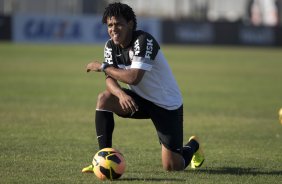 Durante o treino desta tarde no CT Joaquim Grava, no Parque Ecolgico do Tiete. O prximo jogo da equipe ser domingo, dia 01/09, contra o Flamengo, no estdio do Pacaembu, jogo vlido pela 17 rodada do Campeonato Brasileiro de 2013