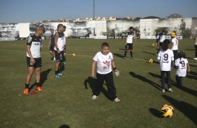 Durante o treino desta tarde no CT Joaquim Grava, no Parque Ecolgico do Tiete. O prximo jogo da equipe ser domingo, dia 01/09, contra o Flamengo, no estdio do Pacaembu, jogo vlido pela 17 rodada do Campeonato Brasileiro de 2013