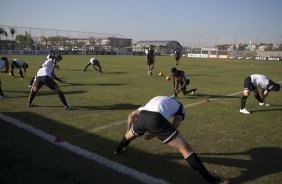 Durante o treino desta tarde no CT Joaquim Grava, no Parque Ecolgico do Tiete. O prximo jogo da equipe ser domingo, dia 01/09, contra o Flamengo, no estdio do Pacaembu, jogo vlido pela 17 rodada do Campeonato Brasileiro de 2013
