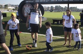 Durante o treino desta tarde no CT Joaquim Grava, no Parque Ecolgico do Tiete. O prximo jogo da equipe ser domingo, dia 01/09, contra o Flamengo, no estdio do Pacaembu, jogo vlido pela 17 rodada do Campeonato Brasileiro de 2013