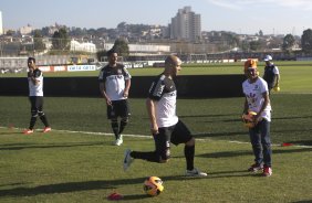 Durante o treino desta tarde no CT Joaquim Grava, no Parque Ecolgico do Tiete. O prximo jogo da equipe ser domingo, dia 01/09, contra o Flamengo, no estdio do Pacaembu, jogo vlido pela 17 rodada do Campeonato Brasileiro de 2013