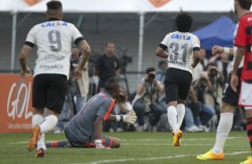 Nos vestirios antes da partida entre Corinthians x Flamengo, realizada esta tarde no estdio do Pacaembu, 17 rodada do Campeonato Brasileiro de 2013