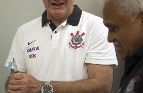 Nos vestiários antes da partida entre Corinthians x Flamengo, realizada esta tarde no estádio do Pacaembu, 17ª rodada do Campeonato Brasileiro de 2013