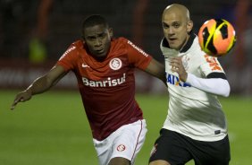 Durante a partida entre Internacional/RS x Corinthians, realizada esta noite no estádio do Vale, em Novo Hamburgo/RS, válida pela 18ª rodada do Campeonato Brasileiro de 2013