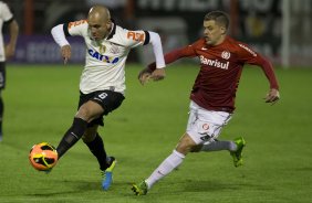 Durante a partida entre Internacional/RS x Corinthians, realizada esta noite no estádio do Vale, em Novo Hamburgo/RS, válida pela 18ª rodada do Campeonato Brasileiro de 2013