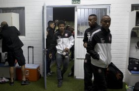 Nos vestiários antes da partida entre Internacional/RS x Corinthians, realizada esta noite no estádio do Vale, em Novo Hamburgo/RS, válida pela 18ª rodada do Campeonato Brasileiro de 2013