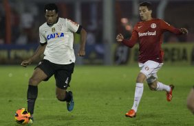Durante a partida entre Internacional/RS x Corinthians, realizada esta noite no estádio do Vale, em Novo Hamburgo/RS, válida pela 18ª rodada do Campeonato Brasileiro de 2013