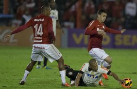 Durante a partida entre Internacional/RS x Corinthians, realizada esta noite no estádio do Vale, em Novo Hamburgo/RS, válida pela 18ª rodada do Campeonato Brasileiro de 2013