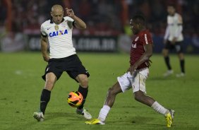 Durante a partida entre Internacional/RS x Corinthians, realizada esta noite no estádio do Vale, em Novo Hamburgo/RS, válida pela 18ª rodada do Campeonato Brasileiro de 2013