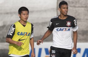 Durante o treino desta tarde no CT Joaquim Grava, no Parque Ecolgico do Tiete. O prximo jogo da equipe ser domingo, dia 08/09, contra o Nautico/PE, no estdio do Pacaembu, vlido pela 19 rodada do Campeonato Brasileiro de 2013