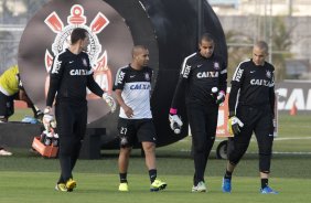 Durante o treino desta tarde no CT Joaquim Grava, no Parque Ecolgico do Tiete. O prximo jogo da equipe ser domingo, dia 08/09, contra o Nautico/PE, no estdio do Pacaembu, vlido pela 19 rodada do Campeonato Brasileiro de 2013