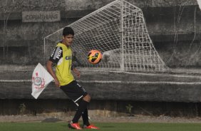 Durante o treino desta tarde no CT Joaquim Grava, no Parque Ecolgico do Tiete. O prximo jogo da equipe ser domingo, dia 08/09, contra o Nautico/PE, no estdio do Pacaembu, vlido pela 19 rodada do Campeonato Brasileiro de 2013