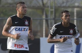 Durante o treino desta tarde no CT Joaquim Grava, no Parque Ecolgico do Tiete. O prximo jogo da equipe ser domingo, dia 08/09, contra o Nautico/PE, no estdio do Pacaembu, vlido pela 19 rodada do Campeonato Brasileiro de 2013