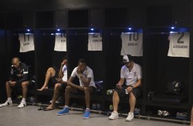 Nos vestiários antes da partida entre Botafogo x Corinthians, realizada esta noite no estádio do Maracanã, válida pela 20ª rodada do Campeonato Brasileiro de 2013