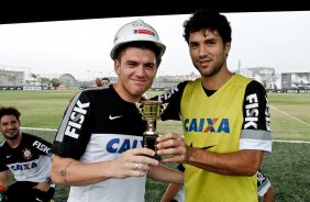 Durante Treino do Corinthians realizado no CT Joaquim Grava