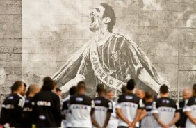 Jogadores durante Treino do Corinthians realizado no CT Joaquim Grava