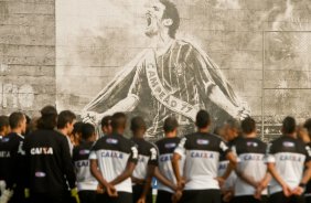 Jogadores durante Treino do Corinthians realizado no CT Joaquim Grava