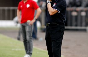 O técnico Tite do Corinthians durante pertida válida pelo Brasileiro 2013