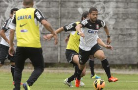 Durante o treino desta manhã no CT Joaquim Grava, no Parque Ecológico do Tiete. O próximo jogo da equipe será amanhã, domingo, dia 06/10, contra o Atlético-MG, no estádio Independência, válido pela 26ª rodada do Campeonato Brasileiro de 2013