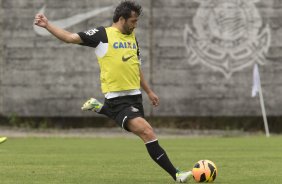 Durante o treino desta manhã no CT Joaquim Grava, no Parque Ecológico do Tiete. O próximo jogo da equipe será amanhã, domingo, dia 06/10, contra o Atlético-MG, no estádio Independência, válido pela 26ª rodada do Campeonato Brasileiro de 2013
