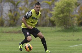 Durante o treino desta manhã no CT Joaquim Grava, no Parque Ecológico do Tiete. O próximo jogo da equipe será amanhã, domingo, dia 06/10, contra o Atlético-MG, no estádio Independência, válido pela 26ª rodada do Campeonato Brasileiro de 2013