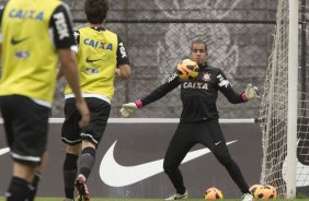 Durante o treino desta manhã no CT Joaquim Grava, no Parque Ecológico do Tiete. O próximo jogo da equipe será amanhã, domingo, dia 06/10, contra o Atlético-MG, no estádio Independência, válido pela 26ª rodada do Campeonato Brasileiro de 2013