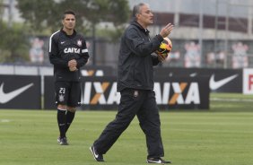 Durante o treino desta manh no CT Joaquim Grava, no Parque Ecolgico do Tiete. O prximo jogo da equipe ser amanh, domingo, dia 06/10, contra o Atltico-MG, no estdio Independncia, vlido pela 26 rodada do Campeonato Brasileiro de 2013