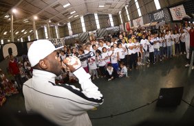 Corinthians recebe menores carentes para a festa do dia das crianças no ginásio Bernardão no Parque São Jorge. 07 de Outubro de 2013, São Paulo, São Paulo, Brasil