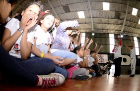 Corinthians recebe menores carentes para a festa do dia das crianças no ginásio Bernardão no Parque São Jorge. 07 de Outubro de 2013, São Paulo, São Paulo, Brasil
