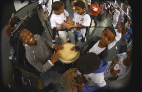 Corinthians recebe menores carentes para a festa do dia das crianças no ginásio Bernardão no Parque São Jorge. 07 de Outubro de 2013, São Paulo, São Paulo, Brasil