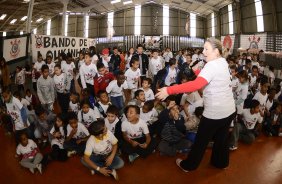 Corinthians recebe menores carentes para a festa do dia das crianças no ginásio Bernardão no Parque São Jorge. 07 de Outubro de 2013, São Paulo, São Paulo, Brasil