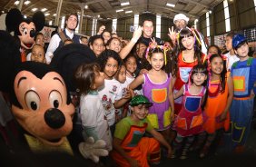 Corinthians recebe menores carentes para a festa do dia das crianças no ginásio Bernardão no Parque São Jorge. 07 de Outubro de 2013, São Paulo, São Paulo, Brasil