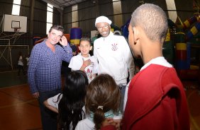 Corinthians recebe menores carentes para a festa do dia das crianças no ginásio Bernardão no Parque São Jorge. 07 de Outubro de 2013, São Paulo, São Paulo, Brasil