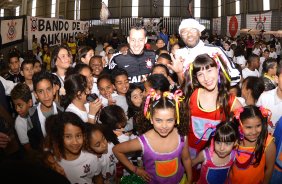 Corinthians recebe menores carentes para a festa do dia das crianças no ginásio Bernardão no Parque São Jorge. 07 de Outubro de 2013, São Paulo, São Paulo, Brasil