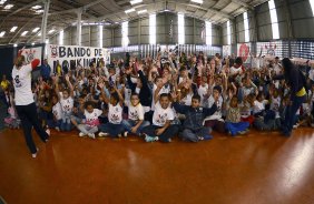 Corinthians recebe menores carentes para a festa do dia das crianças no ginásio Bernardão no Parque São Jorge. 07 de Outubro de 2013, São Paulo, São Paulo, Brasil