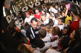 Corinthians recebe menores carentes para a festa do dia das crianças no ginásio Bernardão no Parque São Jorge. 07 de Outubro de 2013, São Paulo, São Paulo, Brasil