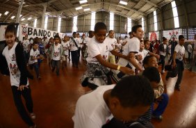 Corinthians recebe menores carentes para a festa do dia das crianças no ginásio Bernardão no Parque São Jorge. 07 de Outubro de 2013, São Paulo, São Paulo, Brasil