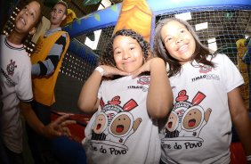 Corinthians recebe menores carentes para a festa do dia das crianças no ginásio Bernardão no Parque São Jorge. 07 de Outubro de 2013, São Paulo, São Paulo, Brasil