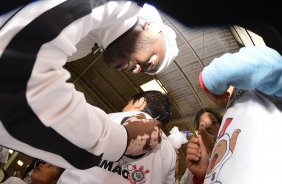 Corinthians recebe menores carentes para a festa do dia das crianças no ginásio Bernardão no Parque São Jorge. 07 de Outubro de 2013, São Paulo, São Paulo, Brasil