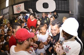 Corinthians recebe menores carentes para a festa do dia das crianças no ginásio Bernardão no Parque São Jorge. 07 de Outubro de 2013, São Paulo, São Paulo, Brasil