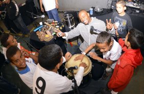 Corinthians recebe menores carentes para a festa do dia das crianças no ginásio Bernardão no Parque São Jorge. 07 de Outubro de 2013, São Paulo, São Paulo, Brasil