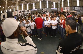 Corinthians recebe menores carentes para a festa do dia das crianças no ginásio Bernardão no Parque São Jorge. 07 de Outubro de 2013, São Paulo, São Paulo, Brasil