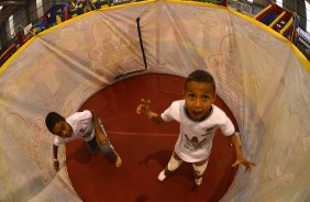 Corinthians recebe menores carentes para a festa do dia das crianças no ginásio Bernardão no Parque São Jorge. 07 de Outubro de 2013, São Paulo, São Paulo, Brasil