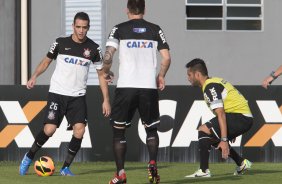 Durante o treino desta tarde no CT Joaquim Grava, no Parque Ecolgico do Tiete. O prximo jogo da equipe ser domingo, dia 13/10, contra o So Paulo, no estdio do Morumbi, vlido pela 28 rodada do Campeonato Brasileiro de 2013