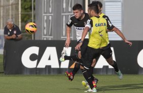 Durante o treino desta tarde no CT Joaquim Grava, no Parque Ecolgico do Tiete. O prximo jogo da equipe ser domingo, dia 13/10, contra o So Paulo, no estdio do Morumbi, vlido pela 28 rodada do Campeonato Brasileiro de 2013