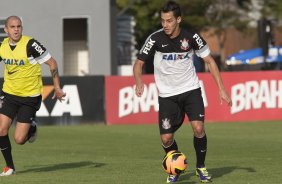 Durante o treino desta tarde no CT Joaquim Grava, no Parque Ecolgico do Tiete. O prximo jogo da equipe ser domingo, dia 13/10, contra o So Paulo, no estdio do Morumbi, vlido pela 28 rodada do Campeonato Brasileiro de 2013